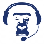 Das Funkgeräte-Vermietung.de Affen Logo